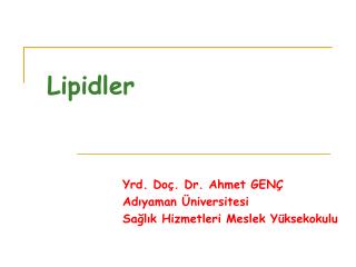 Lipidler
