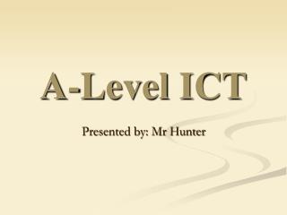 A-Level ICT
