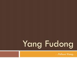 Yang Fudong
