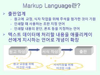 Markup Language 란?