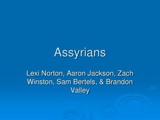 Assyrians