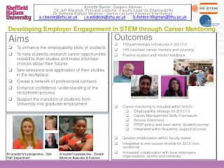 Developing Employer Engagement in STEM through Career Mentoring