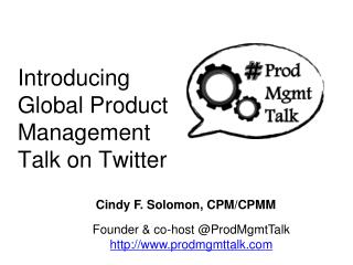 Introducing Global Product Management Talk on Twitter