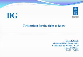 Twitterthon for the right to know