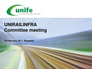 UNIRAILINFRA Committee meeting