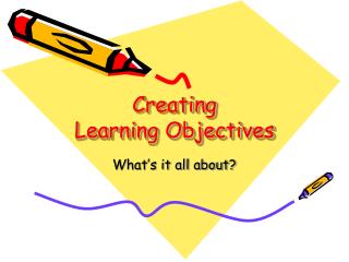 Creating Learning Objectives