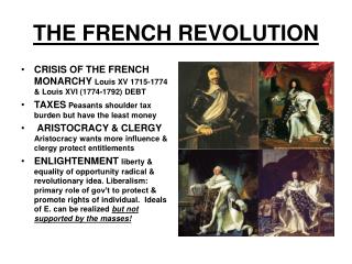 THE FRENCH REVOLUTION