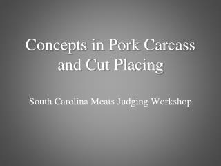 South Carolina Meats Judging Workshop