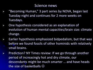Science news