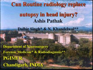 Can Routine radiology replace autopsy in head injury?
