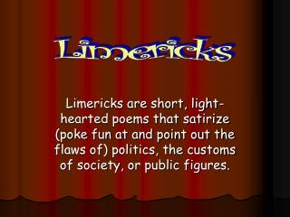 Limericks