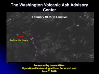 The Washington Volcanic Ash Advisory Center