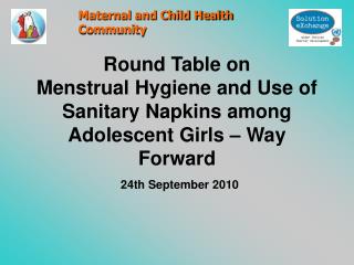 Insights from the discussion on Use of Sanitary Napkins in Rural Areas
