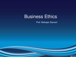 Business Ethics