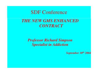 SDF Conference