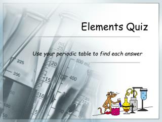 Elements Quiz
