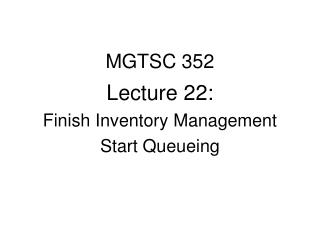 MGTSC 352