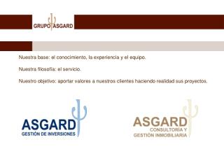 Presentación de GRUPO ASGARD