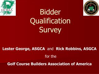 Bidder Qualification Survey