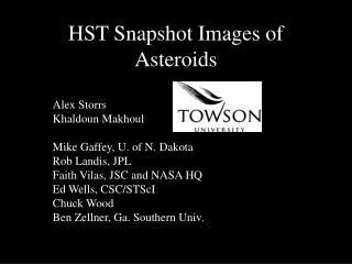 HST Snapshot Images of Asteroids