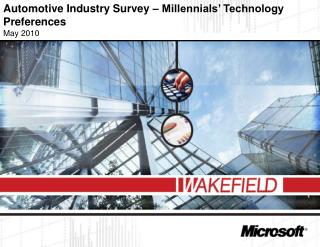 Automotive Industry Survey – Millennials’ Technology Preferences May 2010