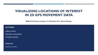 Visualizing Locations of Interest in 2D GPS Movement Data