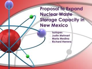 Proposal to Expand Nuclear Waste Storage Capacity in New Mexico