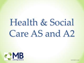 Health &amp; Social Care AS and A2