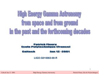 High Energy Gamma Astronomy from space and from ground in the past and the forthcoming decades