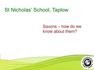 St Nicholas’ School, Taplow