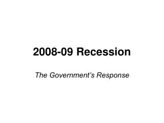 2008-09 Recession