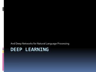 Deep learning