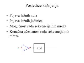 Posledice kašnjenja