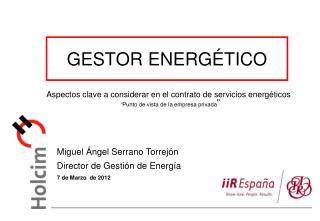 GESTOR ENERGÉTICO