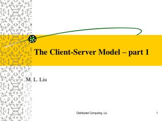 The Client-Server Model – part 1