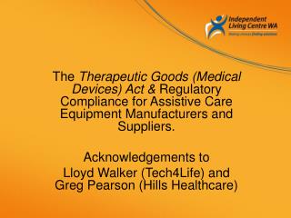 Therapeutic Goods Administration TGA