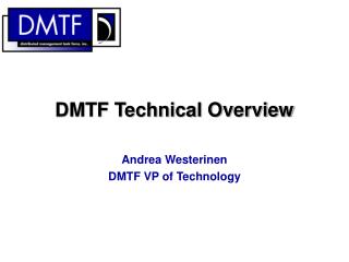 DMTF Technical Overview