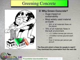 Greening Concrete