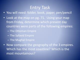 Entry Task