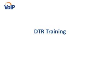DTR Training