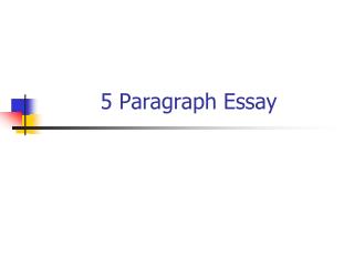 5 Paragraph Essay