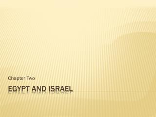 Egypt and Israel