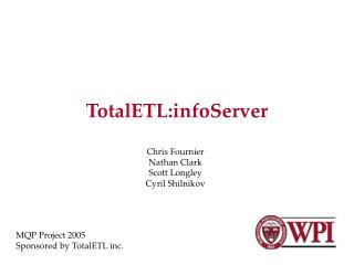 TotalETL:infoServer