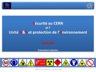 Les risques au CERN et dans les alentours