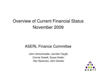 ASERL Finance Committee