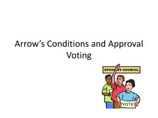 Arrow’s Conditions and Approval Voting