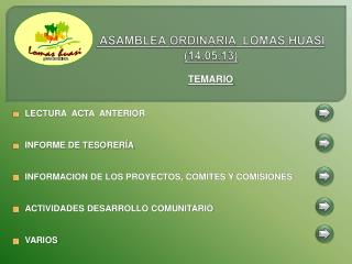 ASAMBLEA ORDINARIA LOMAS HUASI (14.05.13)