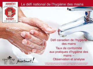 Défi canadien de l’hygiène des mains