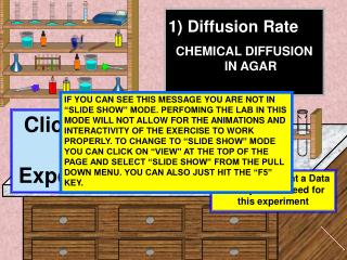 Diffusion Rate CHEMICAL DIFFUSION IN AGAR