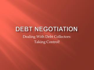 Debt negotiation